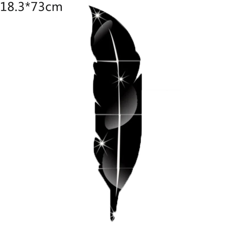 black 18.3x73cm